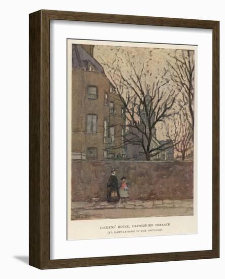 His Home at 1 Devonshire Terrace, London-null-Framed Art Print