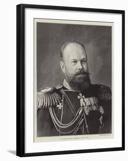 His Imperial Majesty Alexander III, Czar of Russia-null-Framed Giclee Print