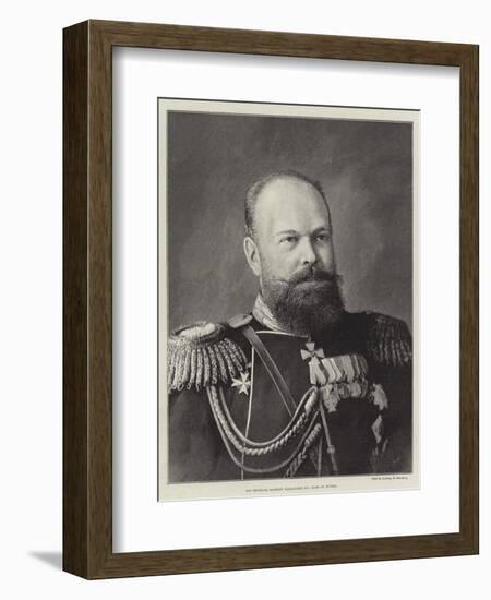 His Imperial Majesty Alexander III, Czar of Russia-null-Framed Giclee Print