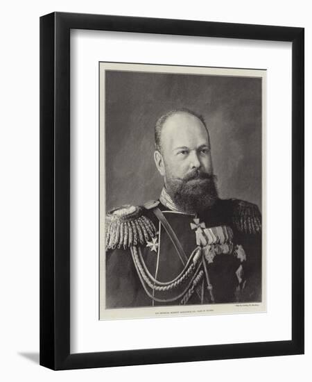 His Imperial Majesty Alexander III, Czar of Russia-null-Framed Giclee Print