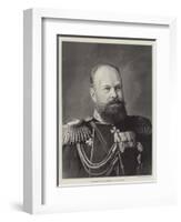 His Imperial Majesty Alexander III, Czar of Russia-null-Framed Giclee Print