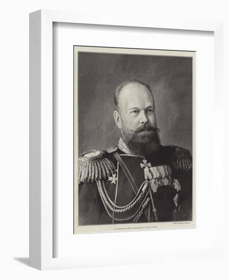 His Imperial Majesty Alexander III, Czar of Russia-null-Framed Giclee Print