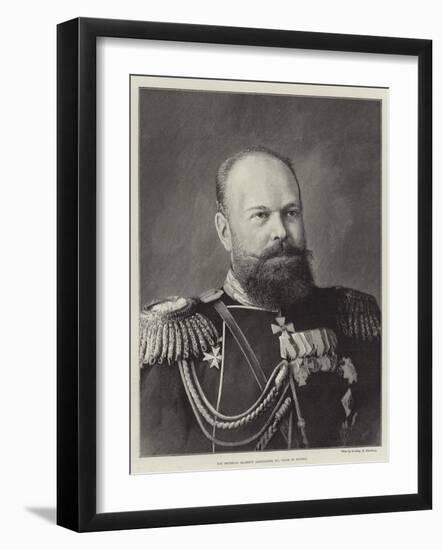 His Imperial Majesty Alexander III, Czar of Russia-null-Framed Giclee Print