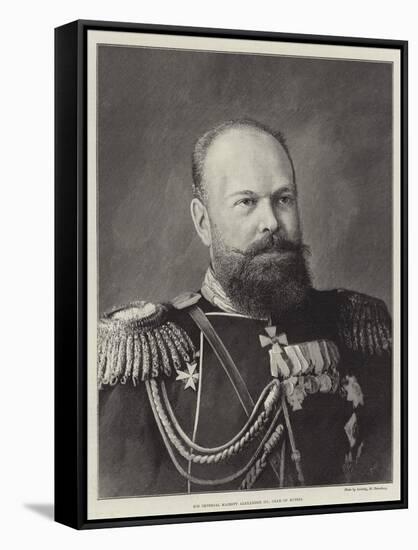 His Imperial Majesty Alexander III, Czar of Russia-null-Framed Stretched Canvas