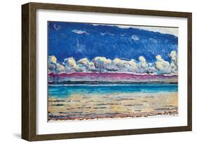 His Lake-Ferdinand Hodler-Framed Art Print