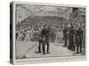 His Majesty Laying the Foundation Stone of the New Naval College at Devonport-Frederic De Haenen-Stretched Canvas