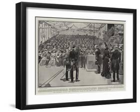 His Majesty Laying the Foundation Stone of the New Naval College at Devonport-Frederic De Haenen-Framed Giclee Print