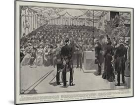 His Majesty Laying the Foundation Stone of the New Naval College at Devonport-Frederic De Haenen-Mounted Giclee Print