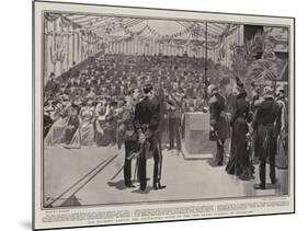 His Majesty Laying the Foundation Stone of the New Naval College at Devonport-Frederic De Haenen-Mounted Giclee Print