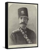 His Majesty Nasr-Ed-Din, the Shah of Persia-null-Framed Stretched Canvas