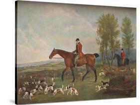 'His Majesty's Harriers', c19th century-Richard Woodman-Stretched Canvas