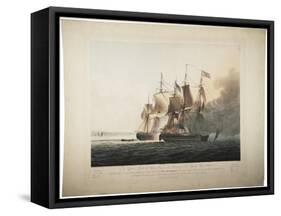 His Majesty's Ship Shannon Capturing the American Frigate Chesapeake, 1813-George Webster-Framed Stretched Canvas