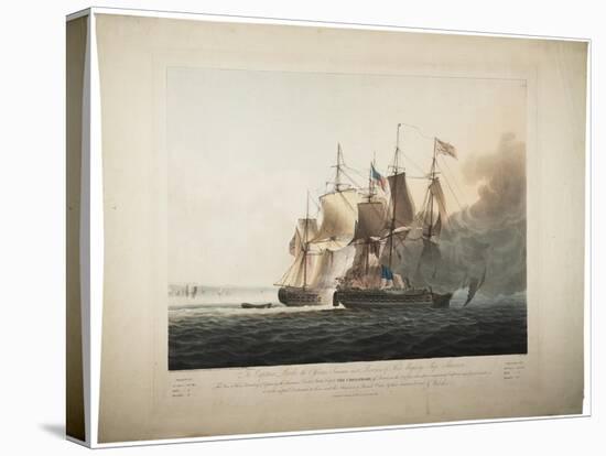 His Majesty's Ship Shannon Capturing the American Frigate Chesapeake, 1813-George Webster-Stretched Canvas