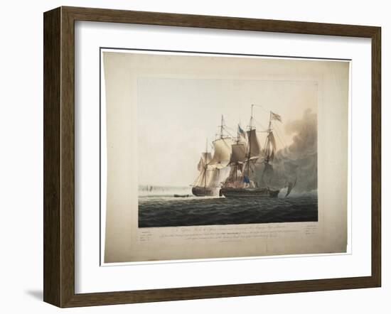 His Majesty's Ship Shannon Capturing the American Frigate Chesapeake, 1813-George Webster-Framed Giclee Print