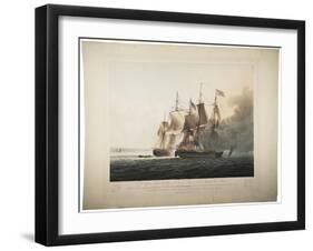 His Majesty's Ship Shannon Capturing the American Frigate Chesapeake, 1813-George Webster-Framed Giclee Print