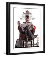 "His Majesty the Janitor,"January 13, 1923-Walter Beach Humphrey-Framed Giclee Print