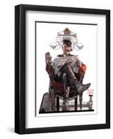 "His Majesty the Janitor,"January 13, 1923-Walter Beach Humphrey-Framed Giclee Print