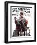 "His Majesty the Janitor," Saturday Evening Post Cover, January 13, 1923-Walter Beach Humphrey-Framed Giclee Print