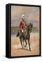 His Majesty the King Emperor, 1910, Illustration for 'Armies of India' by M-Alfred Crowdy Lovett-Framed Stretched Canvas