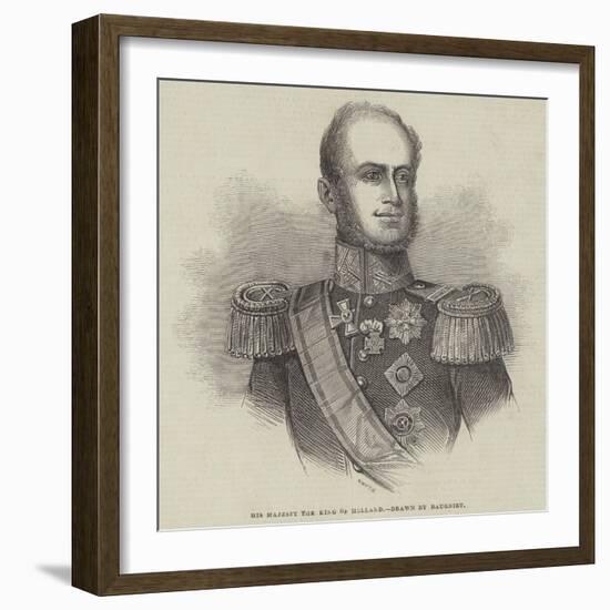 His Majesty the King of Holland-Charles Baugniet-Framed Giclee Print