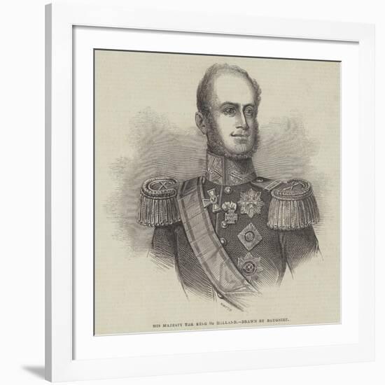 His Majesty the King of Holland-Charles Baugniet-Framed Giclee Print