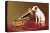 His Master's Voice Ad-null-Stretched Canvas