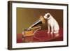 His Master's Voice Ad-null-Framed Art Print