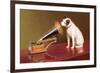 His Master's Voice Ad-null-Framed Art Print