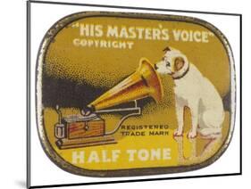 His Master's Voice: The Hmv Dog Listens Eternally-Design-Mounted Photographic Print