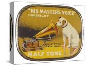 His Master's Voice: The Hmv Dog Listens Eternally-Design-Stretched Canvas