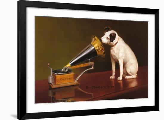 His Master's Voice-null-Framed Art Print