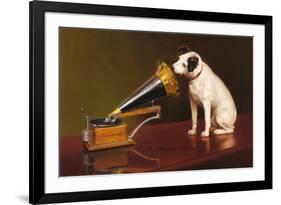 His Master's Voice-null-Framed Art Print