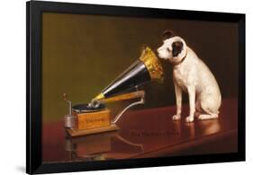 His Master's Voice-null-Framed Art Print