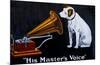 His Master's Voice-null-Mounted Giclee Print