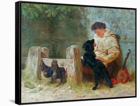 His Only Friend, 1875-John Charles Dollman-Framed Stretched Canvas