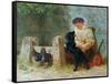 His Only Friend, 1875-John Charles Dollman-Framed Stretched Canvas