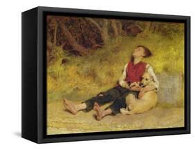 His Only Friend-Briton Rivière-Framed Stretched Canvas