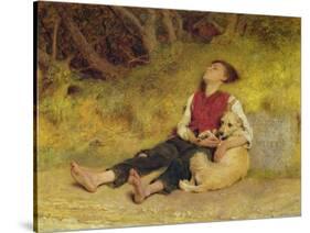 His Only Friend-Briton Rivière-Stretched Canvas