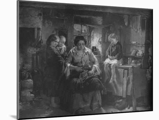 His Only Pair, 1860, (1917)-Thomas Faed-Mounted Giclee Print