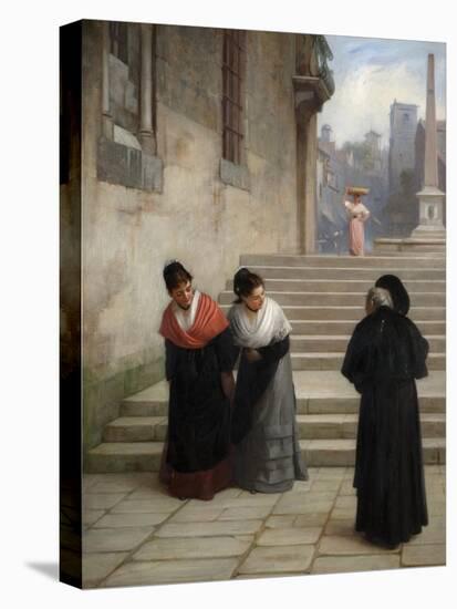 His Reverence, 1876-Philip Hermogenes Calderon-Stretched Canvas