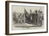 His Royal Highness Prince Albert Presenting the New Colours to the 13th Regiment-null-Framed Giclee Print