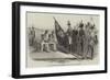 His Royal Highness Prince Albert Presenting the New Colours to the 13th Regiment-null-Framed Giclee Print