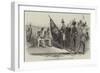 His Royal Highness Prince Albert Presenting the New Colours to the 13th Regiment-null-Framed Giclee Print