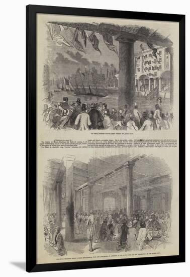 His Royal Highness Prince Albert's Visit to Liverpool-null-Framed Giclee Print