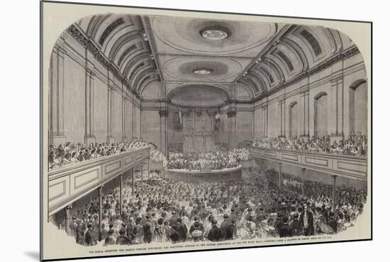 His Royal Highness the Prince Consort Delivering the Inaugural Address to the British Association a-Samuel Read-Mounted Giclee Print