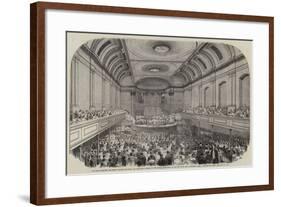 His Royal Highness the Prince Consort Delivering the Inaugural Address to the British Association a-Samuel Read-Framed Giclee Print