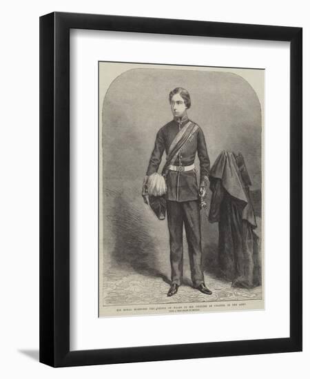His Royal Highness the Prince of Wales in His Uniform as Colonel in the Army-null-Framed Giclee Print