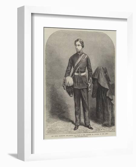 His Royal Highness the Prince of Wales in His Uniform as Colonel in the Army-null-Framed Giclee Print