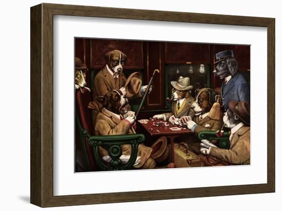 His Station And Four Aces-Cassius Marcellus Coolidge-Framed Art Print