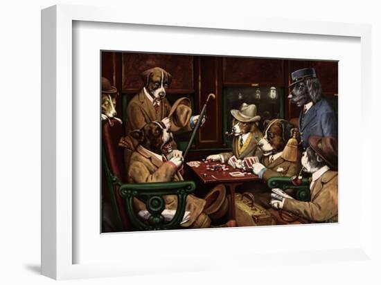 His Station And Four Aces-Cassius Marcellus Coolidge-Framed Art Print